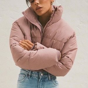 Zara cropped puffer jacket-L NWT